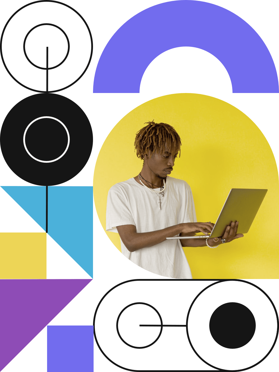 Person working