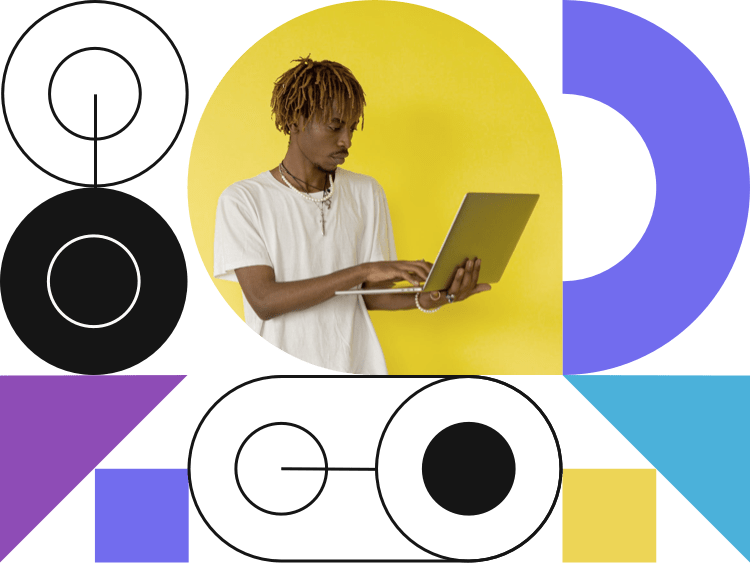Person working